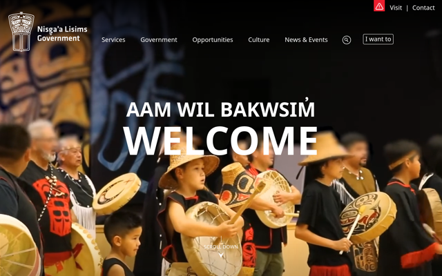 Nisga'a Nation homepage