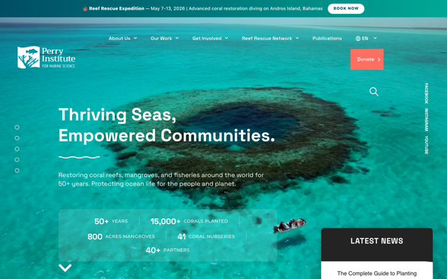 Perry Institute for Marine Science homepage